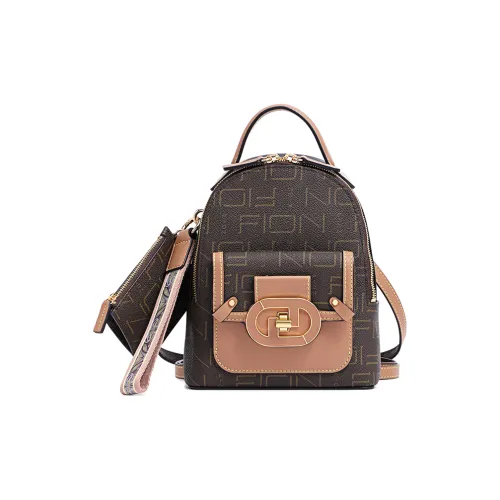 FION Рюкзак из искусственной кожи с коровьей кожей женский