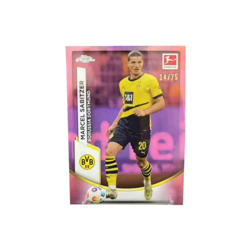 Topps Bundesliga Chrome Austria Borussia Dortmund Manchester United Sabitzer Футбол Игрок Карта Спортивные карты 1 шт