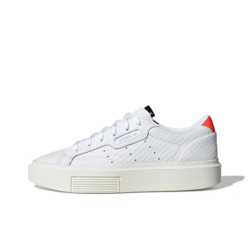 Adidas Originals Sleek Супер Низкие Кроссовки для скейтбординга Женские Белые Красные