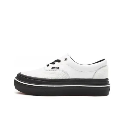 Vans Era Low Top Скейтборд Кроссовки Женские Черный Белый