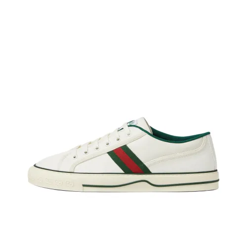 GUCCI Tennis 1977 Кеды Мужские Белые Зеленые