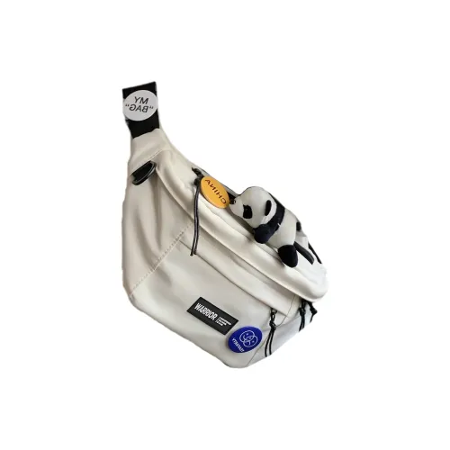 Warrior Полиамид с Нейлоном Sling Сумка Сумка через плечо Большая Унисекс Черный Белый