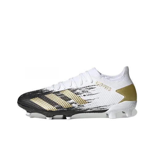 Adidas PREDATOR MUTATOR 20,3 IC IN Противоскользящие и Износостойкие Футбольные бутсы с Поддержкой для Мужчин Белый Черный Золото