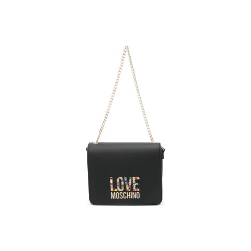 LOVE MOSCHINO ПУ (полиуретан) Полиуретан Сумка Сумка через плечо Стандартная Женская Черная