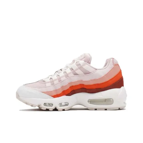 Nike Air Max 95 Barely Розовый Низкий Топ Спортивная Повседневная Обувь Унисекс Розовый Белый