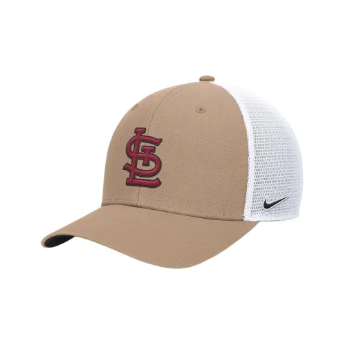 Nike Хлопковые кепки Мужские Хаки