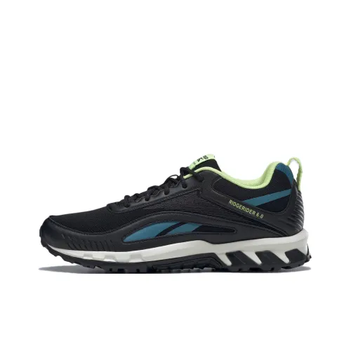 Reebok Ridgerider 6 Low Топ Беговые кроссовки Мужские Черный Синий Белый