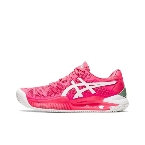 Asics Gel Resolution 8 Low Топ Беговые кроссовки Женские Розово-белый