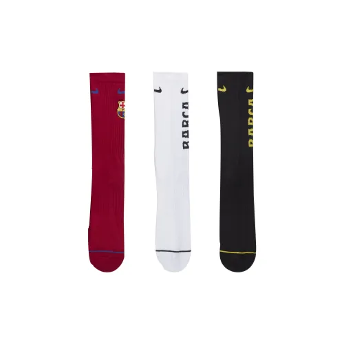 Nike Barcelona Everyday Crew Socks Unisex 3 Pack Multicolor Ники Барселона Эверидей Круз Носки Унисекс 3 Пачки Многоцветные