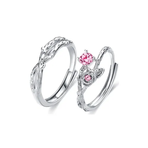 VANA Сплав Кольца Унисекс Серебристо-белый