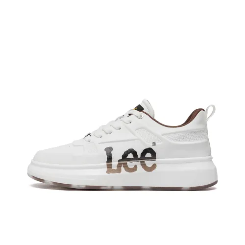 Lee Белый Кроссовки Дышащий Рекомендуемый рост Увеличение Низкий Топ Кроссовки для скейтбординга Мужской