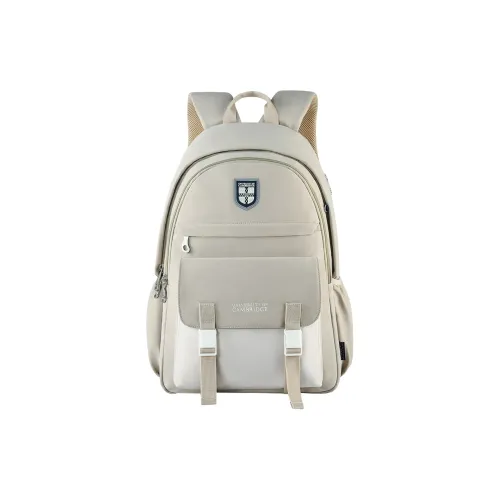 UNIVERSITY OF CAMBRIDGE Ткань Студенческий Рюкзак Стандартный Женский Хаки Бежевый Каштановый Бежевый Экрю