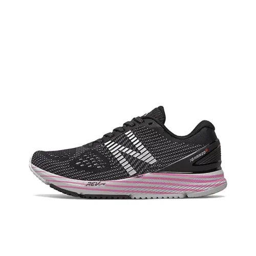 New Balance NB Hanzo U V2 Low Топ Марафон Беговые кроссовки Женские Черно-розовый