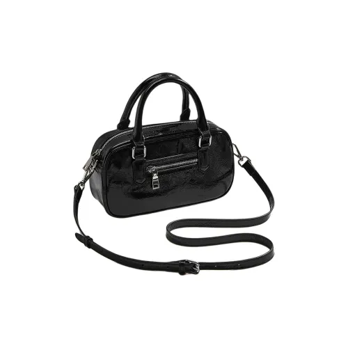 MARINO ORLANDI Корова Кожа Сумка Стандартная Женская Черная Серебряная