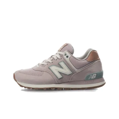 New Balance NB 574 Амортизация Дышащий Покрытие Легкий Светоотражающий Низкий Топ Беговые кроссовки Женские