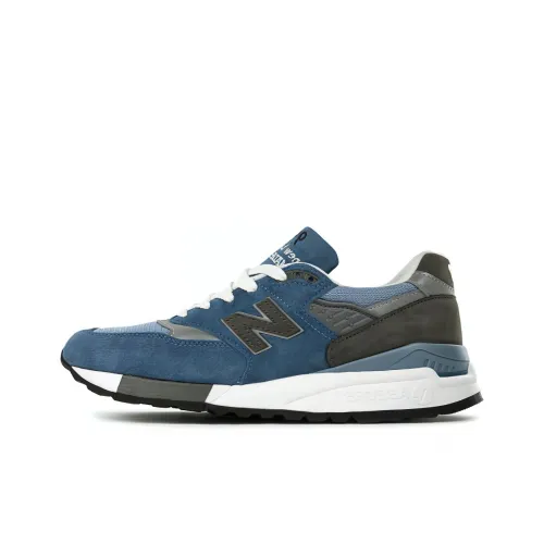 New Balance NB 998 Low Топ Беговые кроссовки Мужской Черный Синий