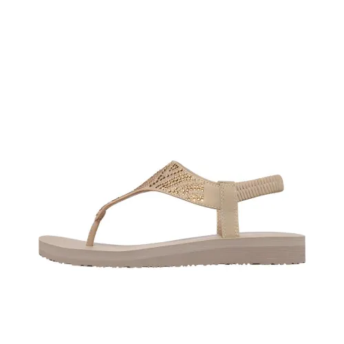 Skechers Meditation Резиновая подошва Шлепанцы Женские Тауповый