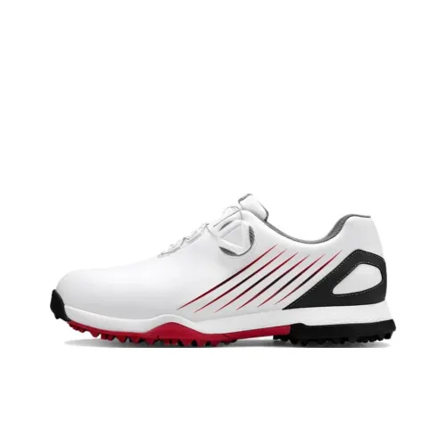 PGM Golf Shoes Низкий Топ Белый Красный Черный Мужской