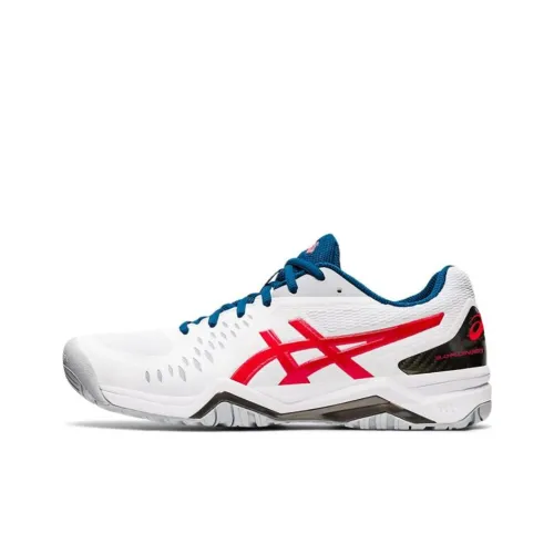 Asics Challenger 12 Low Top Беговые кроссовки Мужские Белый Красный