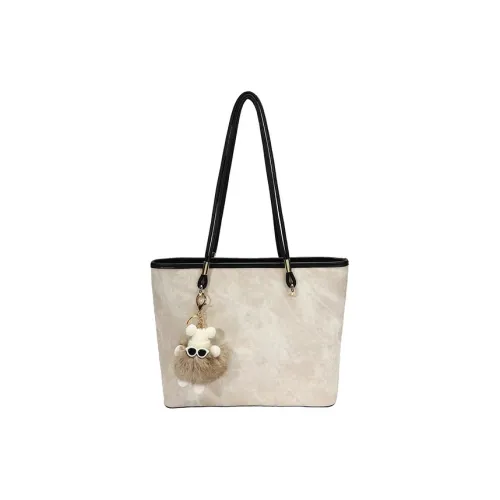 Jade En Plus ПУ (полиуретан) Сумка через плечо Стандартная Большая Размер Женская Экрю