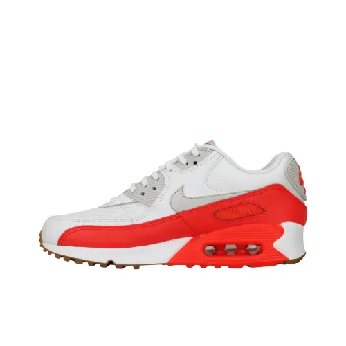 Nike Air Max 90 Low Топ Повседневная обувь Женская Белый Красный