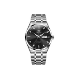 Стальной браслет, глубокий черный.