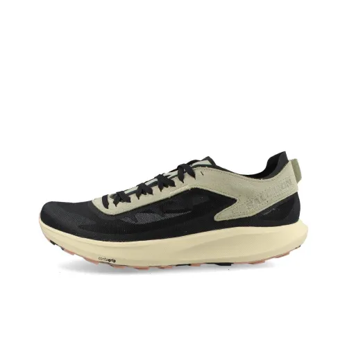 SALOMON Pulsar Advanced Амортизаторы Шок-Прочный Устойчивый к Износу Низкий Топ Беговые Кроссовки Мужские Черные Серые