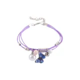 Фиолетовая бабочка, ручная веревка