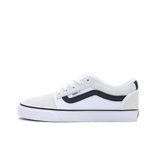 Vans Skate Chukka Low Топ Кроссовки для скейтбординга Женские Белые Черные