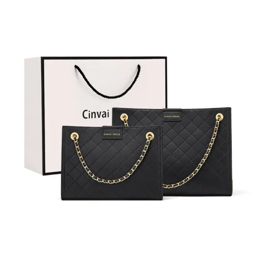 CinvaiKrose Сумка через плечо из коровьей кожи с синтетической кожей тоут-сумка маленькая женская черная