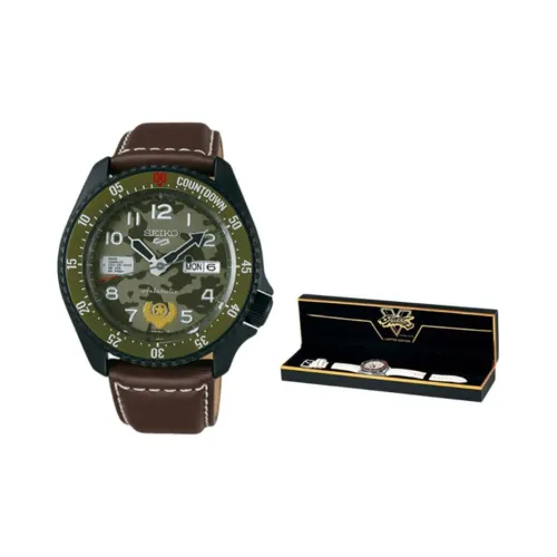 SEIKO Механический Мужской Часы Street Fighter Collection 43,5 мм Зеленые