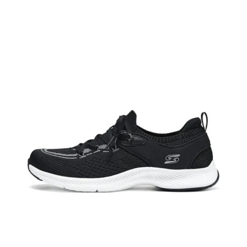 Skechers SPORT ACTIVE Низкий Топ Повседневные Беговые Кроссовки Женские Черный Серый