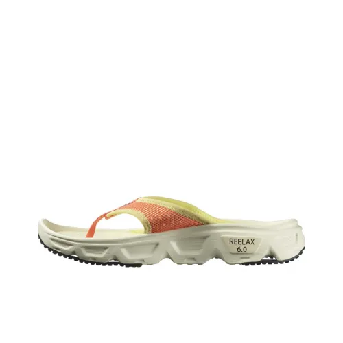SALOMON Reelax Break 6,0 противоскользящие шлепанцы женские бежевый белый желтый