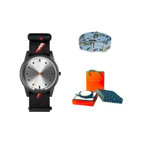 HYPERGRAND Watch Кварцевый механизм Нейлоновый ремешок Серебристый циферблат Унисекс