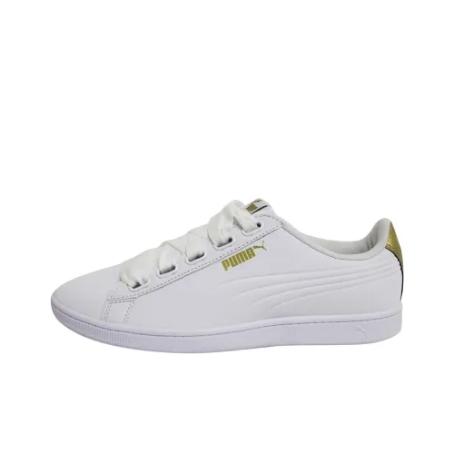 PUMA Vikky Ribbon VT Balanced Lightweight Low Top Скейтборд Кроссовки Женские Белые