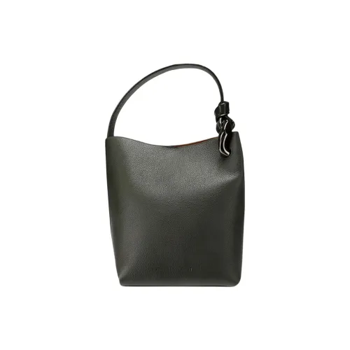 JW Anderson с рельефной текстурой телячья кожа одно плечо сумка женская черный