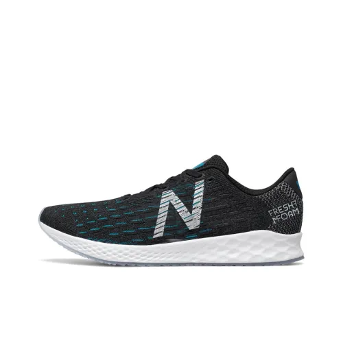 New Balance NB Zante Амортизация Устойчивый к истиранию Легкий Низкий Топ Марафон Беговые кроссовки Мужской Черный Синий