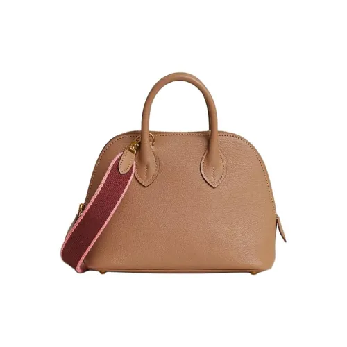 HERMES Bolide Козья кожа Сумка для боулинга Сумка Сумка через плечо Сумка через плечо Мини Женская Sparrow Wood