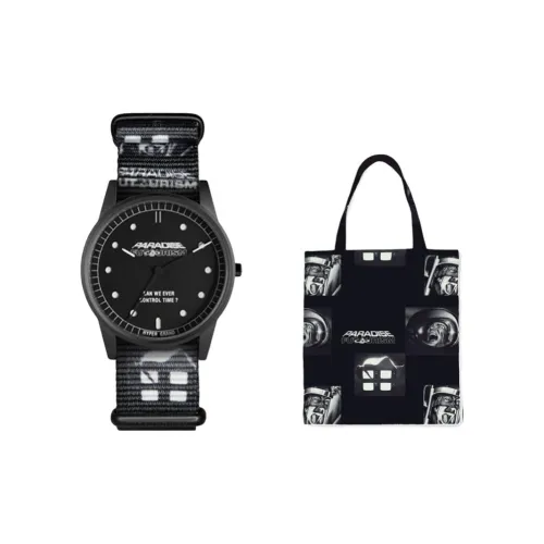 HYPERGRAND PYC Коллаборация Наручные часы Кварцевый механизм Нейлоновый ремешок Черный циферблат Унисекс