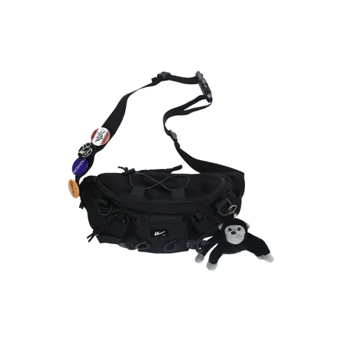 Warrior Нейлоновая Сумка Sling Большая Унисекс Черная