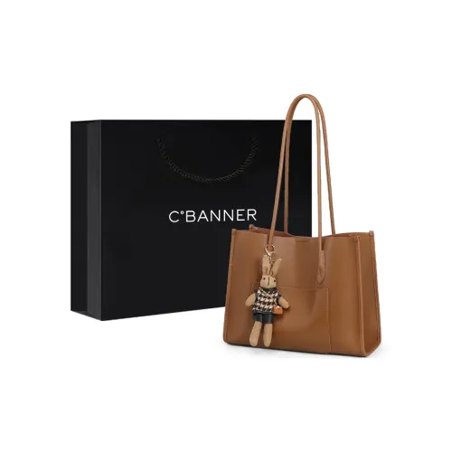 C°BANNER Коровья кожа с синтетической кожей одно плечо сумка-тоут женская коричневый