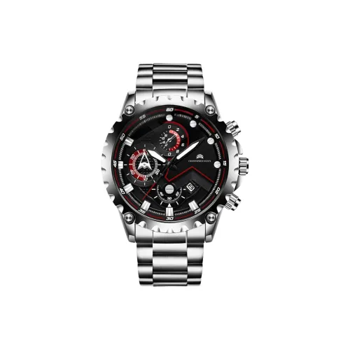 Corriberty Кварцевый механизм нержавеющая сталь ремешок мужские часы черный циферблат