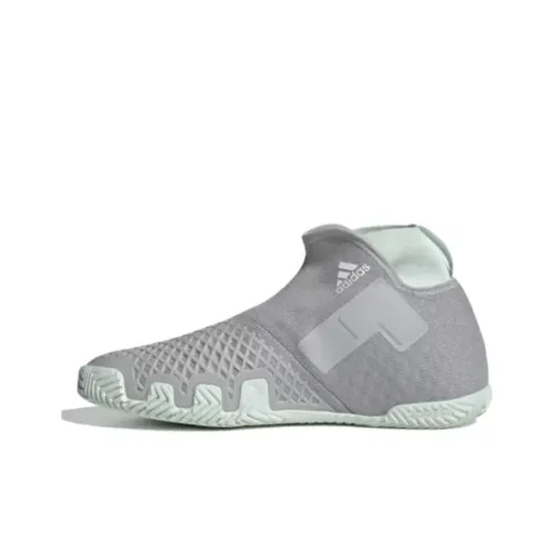 Adidas Stycon Дышащий MID Топ Кроссовки для тенниса Мужские Серый Зеленый