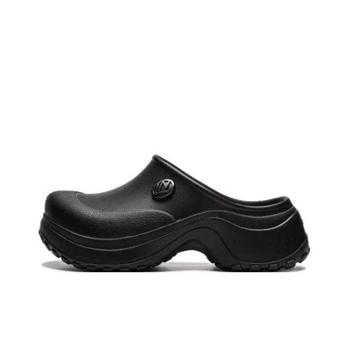 LINING Project* Износостойкие Домашние тапочки Женские Черные