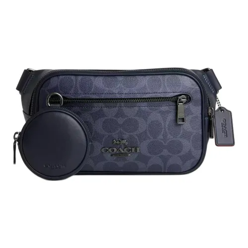 COACH Elias Denim Crossbody Large Men's Midnight Navy Blue