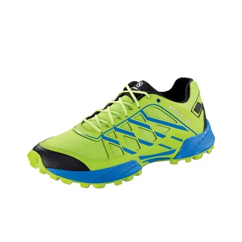 SCARPA Амортизация Износостойкие Низкие Кроссовки для Беговых Пути Мужские Циановые