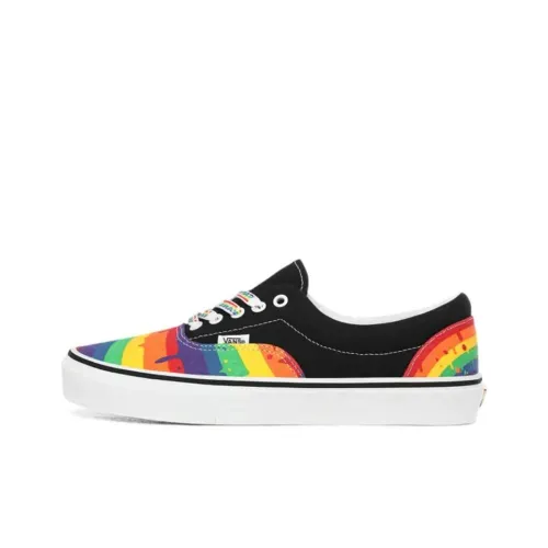 VANS Era Rainbow Drip Low Top Скейтборд Кроссовки Unisex Black Rainbow