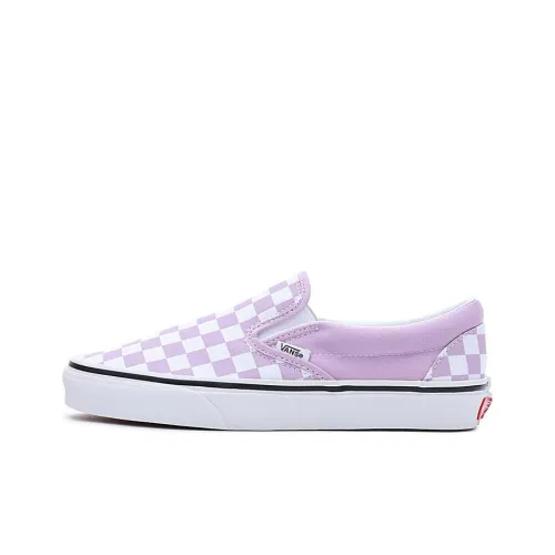 Vans Classic Slip On Устойчивые к истиранию Низкие Кроссовки для скейтбординга Унисекс Фиолетовые