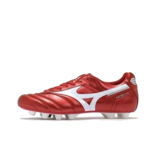 Mizuno FG Твердый Грунт Противоскользящие Устойчивые к Износу Красные Мужские Футбольные Бутсы