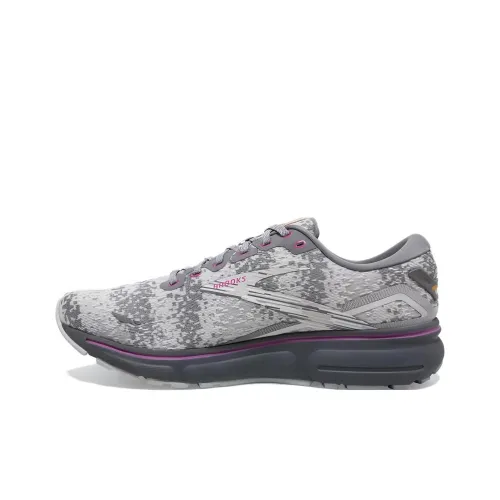 Brooks Ghost 15 Амортизация Износостойкие Низкие Кроссовки для Бега Женские Серые